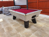 Crywolf Outdoor Pool Table - Urban Grey - Black Legs, Slate Bed 6FT / 7FT
